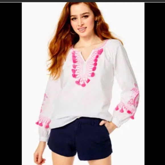 Lilly Pulitzer Pants - Lilly Pulitzer 5” inseam Jacquard Callahan Shorts True Navy NEW